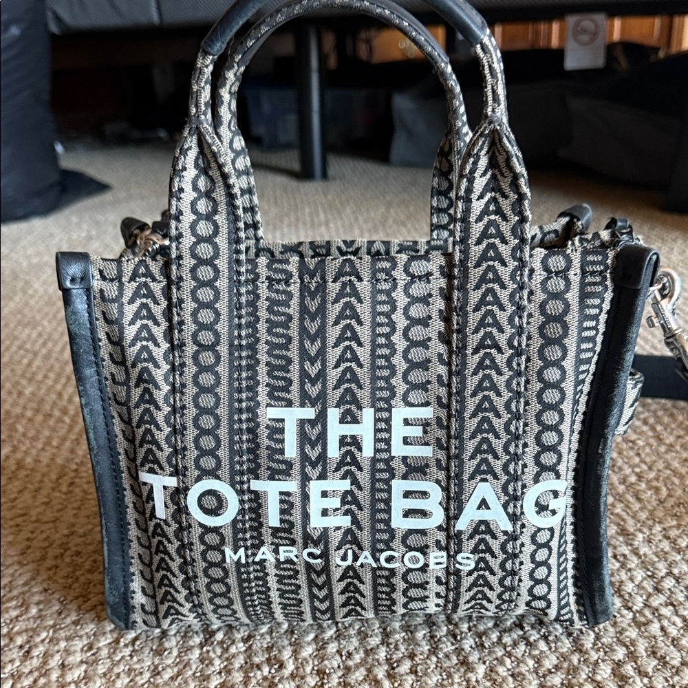 Marc Jacobs Monochrome Patterned Tote Bag
